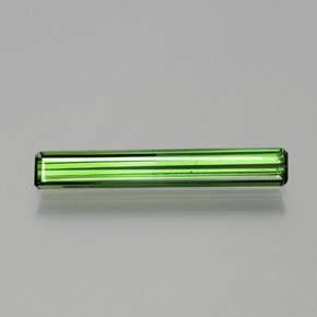 Натуральный травянисто-зелёный турмалин 1,19 карата изумрудная огранка, чистота VS