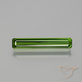 1.34ct Натуральный Травянисто-зелёный Турмалин, Изумрудная огранка, VVS-VS