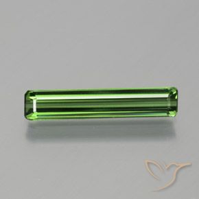 1.35ct Натуральный Травянисто-зелёный Турмалин, Изумрудная огранка, VVS-VS