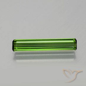 1.39ct Натуральный Землисто-зеленый Турмалин, Изумрудная огранка, VVS-VS