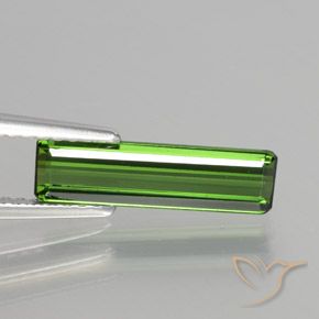 1.39ct Натуральный Землисто-зеленый Турмалин, Изумрудная огранка, Чистота VVS