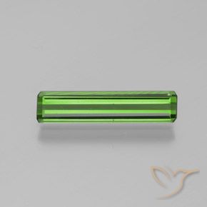 1.05ct Натуральный Средний зеленый Турмалин, Изумрудная огранка, VVS-VS