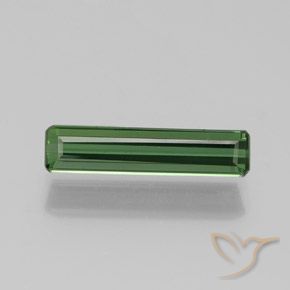 1.25ct Натуральный Темно-зеленый Турмалин, Изумрудная огранка, Чистота VS