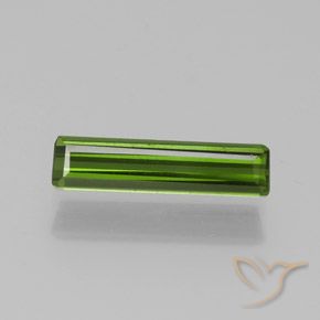1.17ct Натуральный Средний зеленый Турмалин, Изумрудная огранка, VS-SI