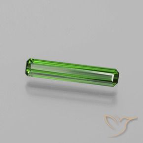 1.24 карата, натуральный Средний зеленый Турмалин, Октагон / Изумрудная Огранка, VVS-VS