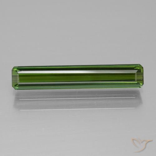 1.44ct Натуральный Землисто-зеленый Турмалин, Изумрудная огранка, Чистота VVS