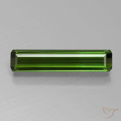 1.60ct Натуральный Землисто-зеленый Турмалин, Изумрудная огранка, Чистота VVS