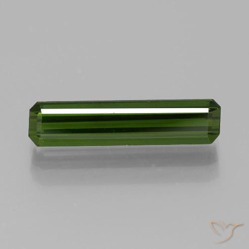 1.90ct Натуральный Травянисто-зелёный Турмалин, Изумрудная огранка, Чистота VVS