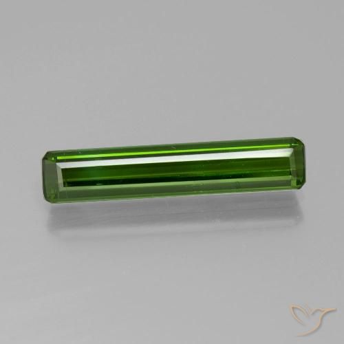1.88ct Натуральный Темно-зеленый Турмалин, Изумрудная огранка, VS-SI