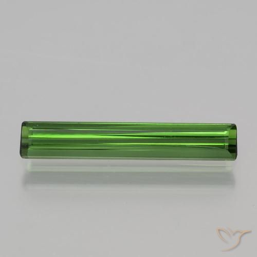 1.18ct Натуральный Травянисто-зелёный Турмалин, Изумрудная огранка, VVS-VS