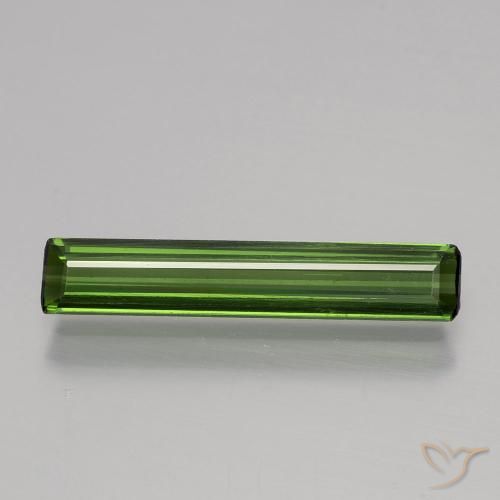 1.27ct Натуральный Травянисто-зелёный Турмалин, Изумрудная огранка, Чистота VS