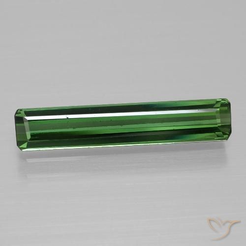 1.68ct Натуральный Средний зеленый Турмалин, Изумрудная огранка, VVS-VS