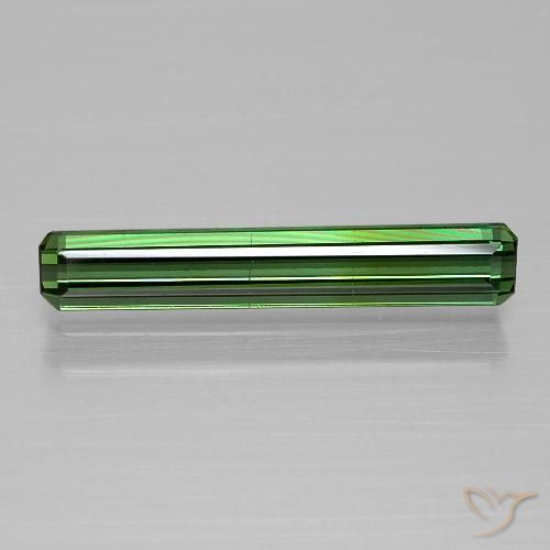 1.13ct Натуральный Средне-темно-зеленый Турмалин, Изумрудная огранка, Чистота VS