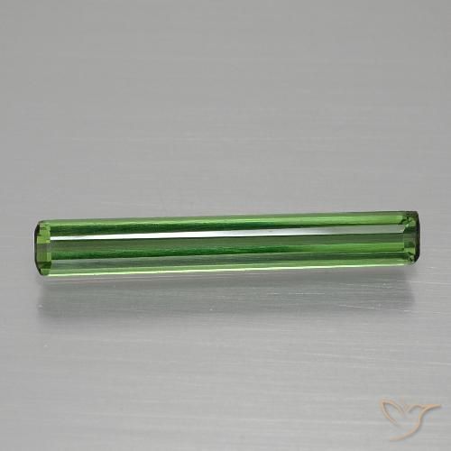 1.08ct Натуральный Травянисто-зелёный Турмалин, Изумрудная огранка, VVS-VS
