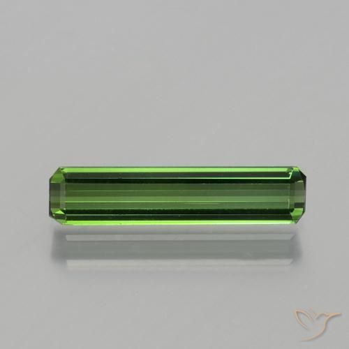 1.04ct Натуральный Землисто-зеленый Турмалин, Изумрудная огранка, VVS-VS
