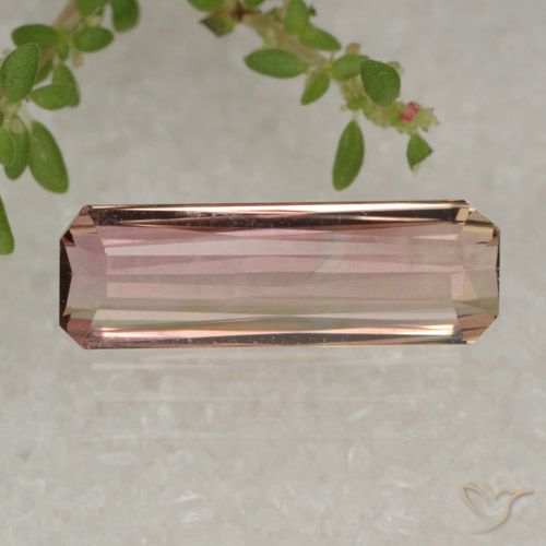 2.51ct Натуральный Очень светло-розовый Турмалин, Изумрудная огранка, VVS-VS