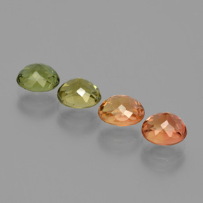 Натуральный Многоцветный Турмалин 2,54 карата Огранка Овал, VVS-VS