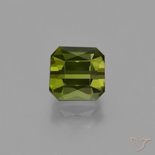 1.47ct Натуральный Средний зеленый Турмалин, Изумрудная огранка, Чистота VS