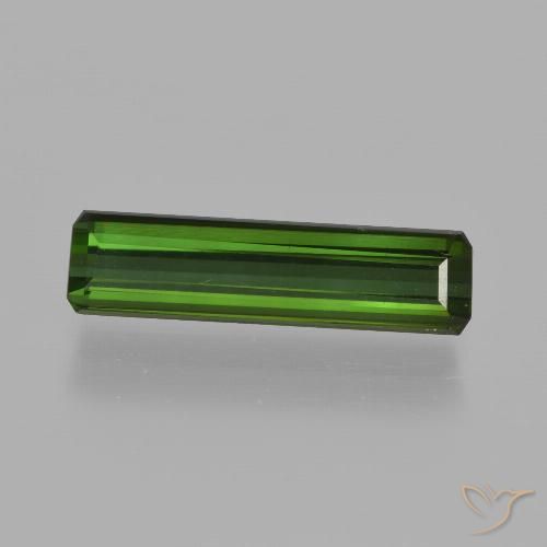 1.91ct Натуральный Травянисто-зелёный Турмалин, Октагон / Изумрудная Огранка, VVS-VS, Photo A