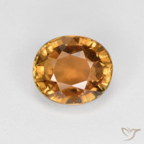 1.47ct Натуральный Среднее золото Турмалин, Овал, Чистота VS