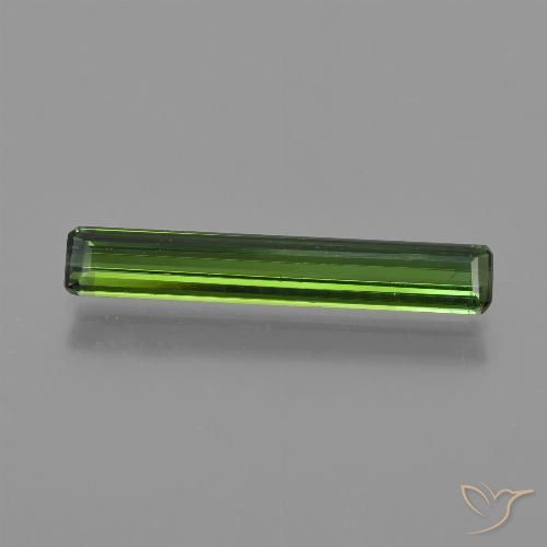 1.53ct Натуральный Темно-зеленый Турмалин, Изумрудная огранка, Чистота VS