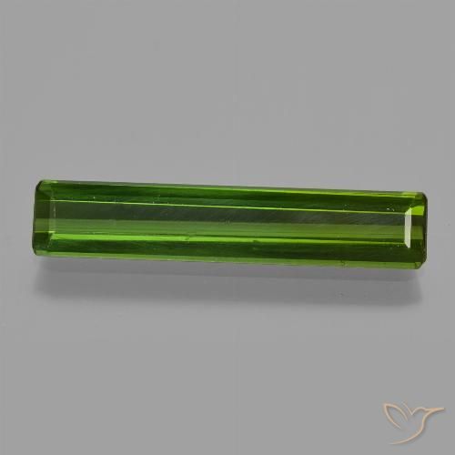 2.34ct Натуральный Темно-зеленый Турмалин, Изумрудная огранка, VVS-VS