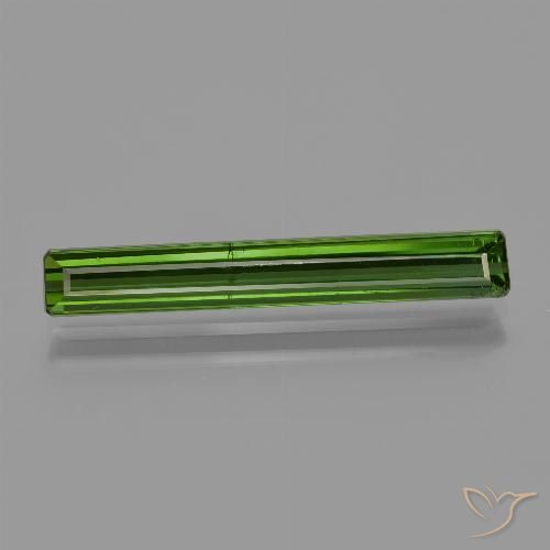 2.01ct Натуральный Глубокий лесной зеленый Турмалин, Изумрудная огранка, VS-SI