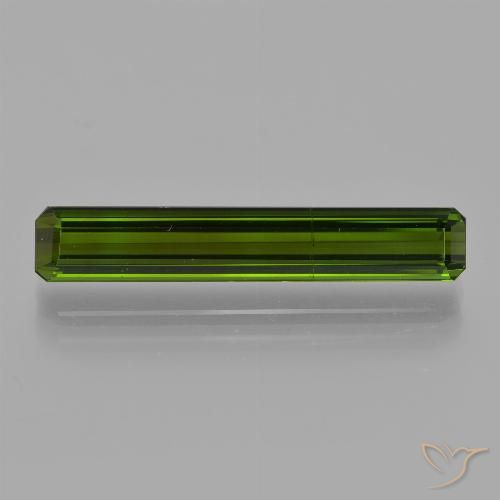 3.24ct Натуральный Глубокий лесной зеленый Турмалин, Изумрудная огранка, Чистота VS