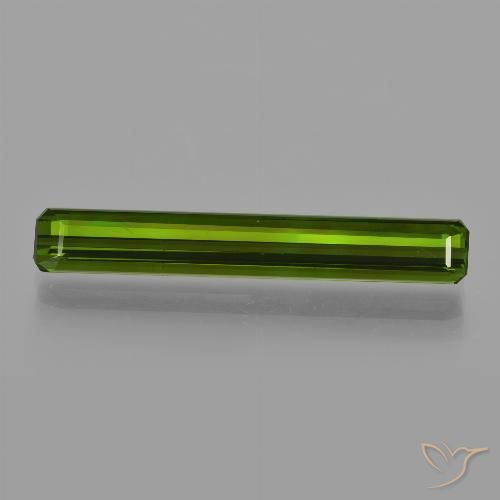 3.27ct Натуральный Землисто-зеленый Турмалин, Изумрудная огранка, Чистота VS