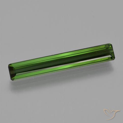 2.20ct Натуральный Травянисто-зелёный Турмалин, Изумрудная огранка, Чистота VS