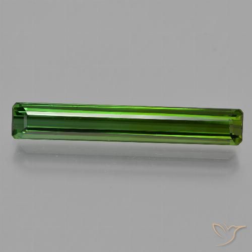 2.60ct Натуральный Темно-зеленый Турмалин, Изумрудная огранка, Чистота VS