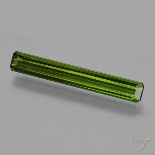 2.00ct Натуральный Землисто-зеленый Турмалин, Изумрудная огранка, Чистота VS