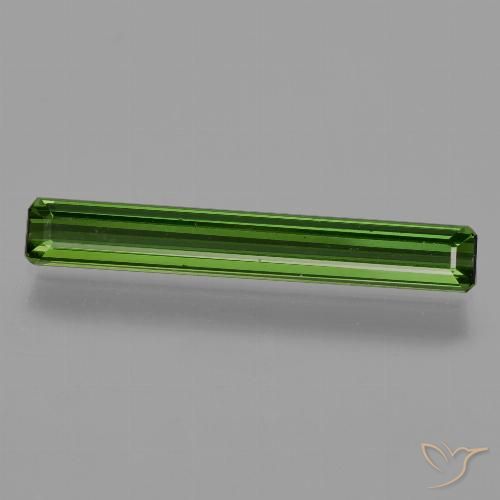 1.33ct Натуральный Травянисто-зелёный Турмалин, Изумрудная огранка, Чистота VS