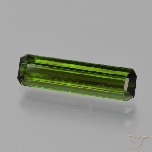 1.64ct Натуральный Темно-зеленый Турмалин, Изумрудная огранка, Чистота VS