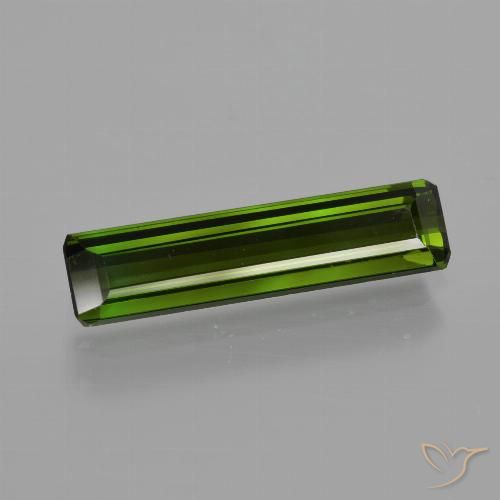 1.80ct Натуральный Темно-землисто-зеленый Турмалин, Изумрудная огранка, Чистота VS