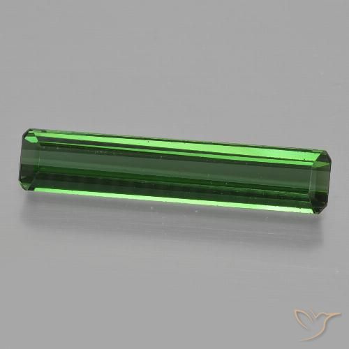 1.57ct Натуральный Зеленый Турмалин, Изумрудная огранка, VVS-VS