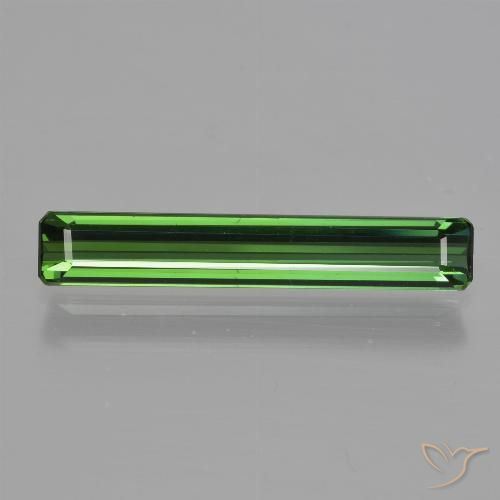 1.67ct Натуральный Средний зеленый Турмалин, Изумрудная огранка, VVS-VS