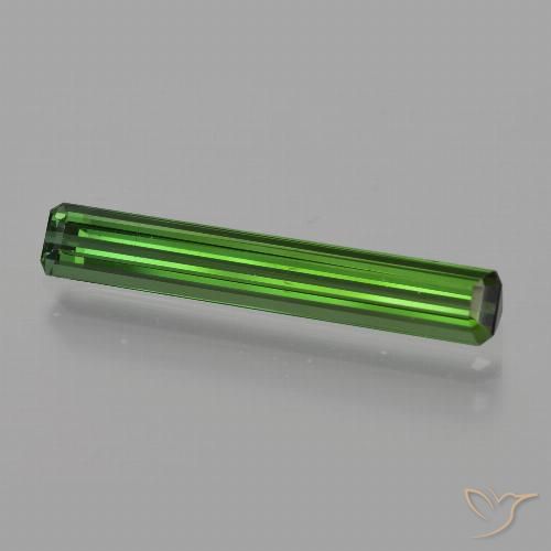 1.60ct Натуральный Травянисто-зелёный Турмалин, Изумрудная огранка, Чистота VS
