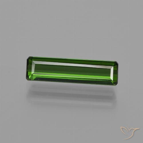 1.46ct Натуральный Землисто-зеленый Турмалин, Изумрудная огранка, VVS-VS
