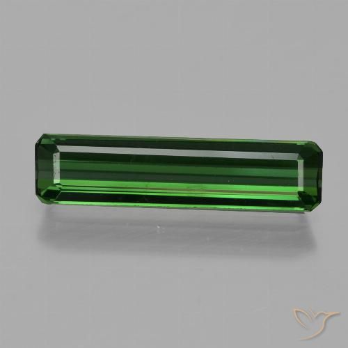 1.41ct Натуральный Зеленый Турмалин, Изумрудная огранка, VVS-VS
