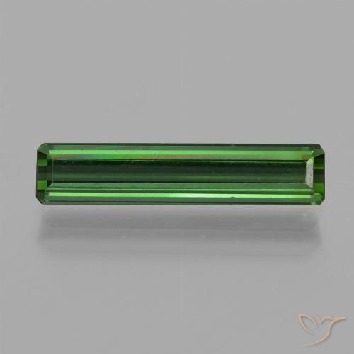1.43ct Натуральный Зеленый Турмалин, Изумрудная огранка, VVS-VS