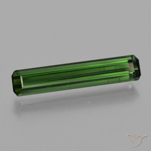 1.40ct Натуральный Зеленый Турмалин, Изумрудная огранка, VVS-VS