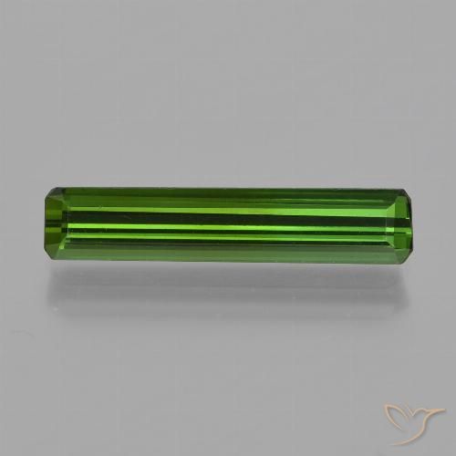 1.45ct Натуральный Землисто-зеленый Турмалин, Изумрудная огранка, VVS-VS