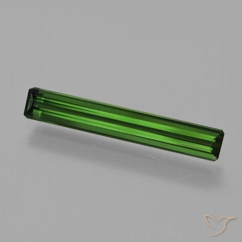 1.49ct Натуральный Землисто-зеленый Турмалин, Изумрудная огранка, VVS-VS