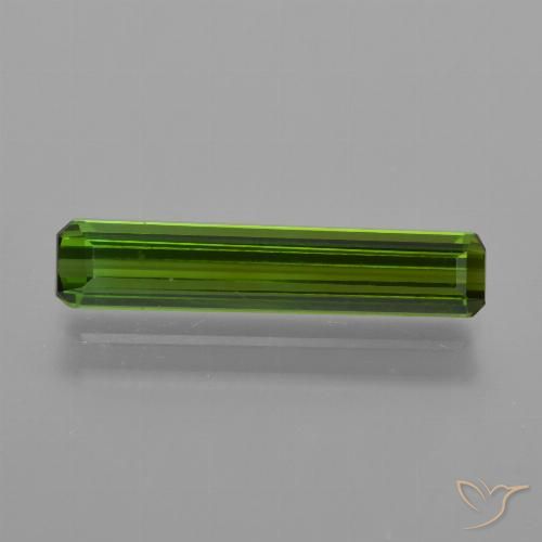 1.44ct Натуральный Землисто-зеленый Турмалин, Изумрудная огранка, Чистота VS