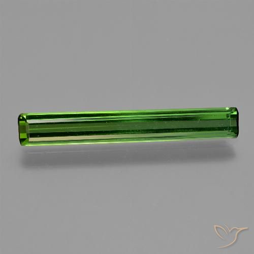 1.55ct Натуральный Землисто-зеленый Турмалин, Изумрудная огранка, VVS-VS