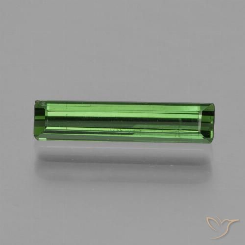 0.93ct Натуральный Зеленый Турмалин, Изумрудная огранка, VVS-VS
