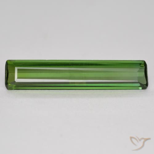 0.93ct Натуральный Темно-зеленый Турмалин, Изумрудная огранка, VVS-VS