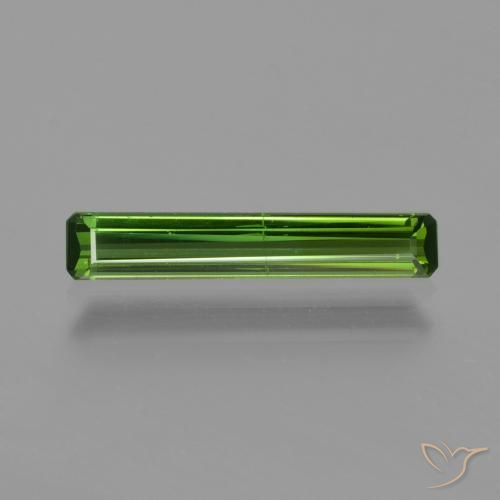 0.96ct Натуральный Средний зеленый Турмалин, Изумрудная огранка, Чистота VS