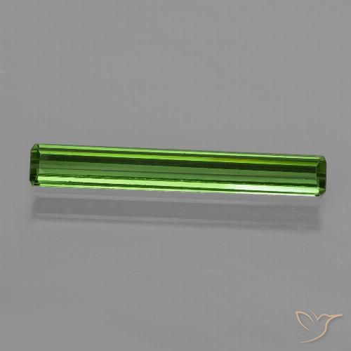 0.97ct Натуральный Средний зеленый Турмалин, Изумрудная огранка, Чистота VS
